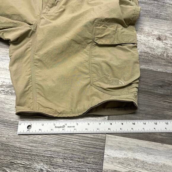 The North Face Tan Mens 36 Nylon Khaki Utility Cargo Hiking Gorpcore Shorts‎ - Picture 12 of 12